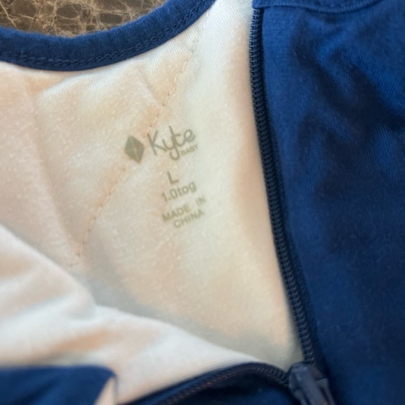 Kyte Baby Bamboo Sleep Sack L 1.0 TOG Blue White Toddler 2T Soft Luxury - Picture 2 of 10